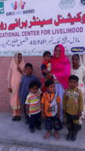 Najma along with her 7 Children thanking you
