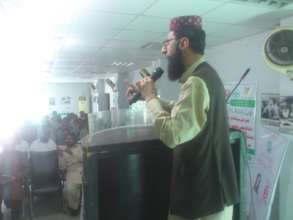 Religious Scholar Qazi Hafeez, condemning Ch Marri