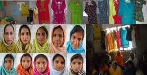 Students of Tasleem with Dresses they prepared
