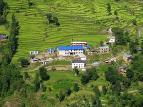 The soon to be solar powered Rajbash Hospital