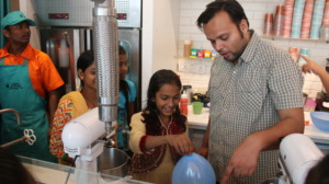 Visit to instant ice cream outlet