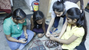Working together on a project