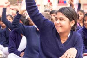 At the Taaron ki Toli class