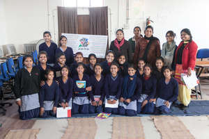 Students & teachers with our session facilitators