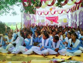 Girls at the kishori mela