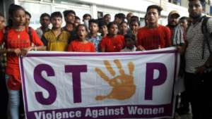 TKT protesting against violence against  WOMEN