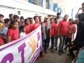 TKT  protesting against violence against  WOMEN