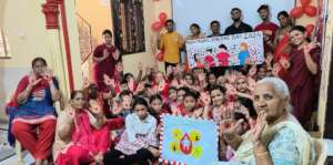 Adolescent in Haryana made drawings on MHM day 1