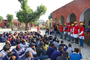 Session in School Assembly