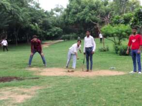 TCL playing cricket on International Youth Day