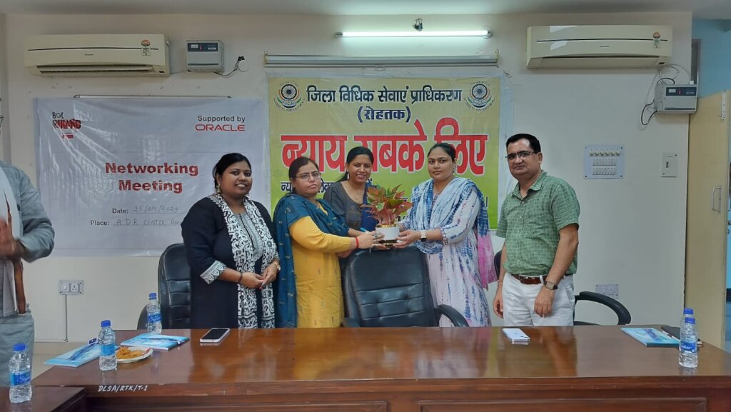 Welcoming CJM of Rohtak during Networking Meeting