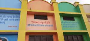 Wall Painting in School for Dakhal Do Campaign 2