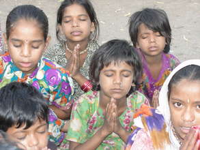 We start our Education Center by Prayer
