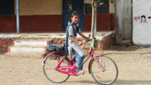 Rani with her bike