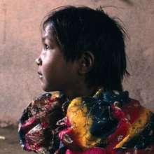 One of the girls in the creche