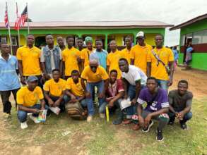 students posed for picture
