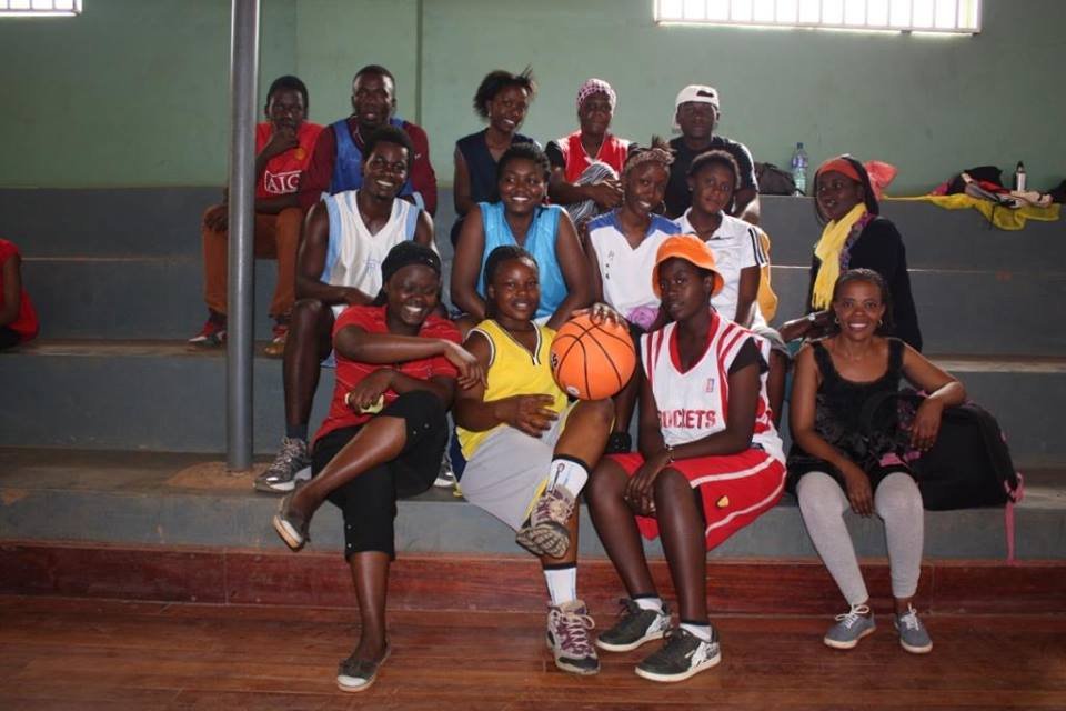 The HOCW basketball players on Sports Day