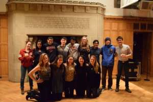 GlobeMed staff members at the Variety Show