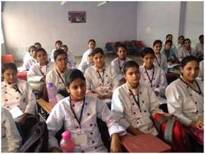 Maitri's students during their culinary class