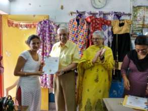Certificates- Sewing Class