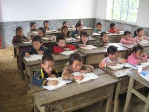 Having lesson in newly-constructed classroom