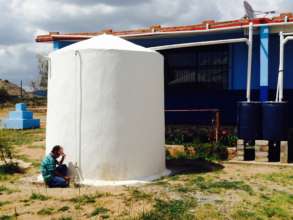 Rainwater system in use at rural elementary school