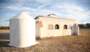 Finished rainwater cistern and our water lab