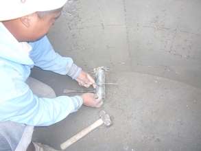 Plastering the sides