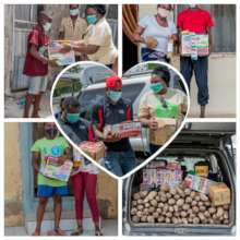 The Timeout4Africa relief team at work.