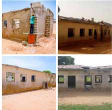 Early stages of the classroom block.