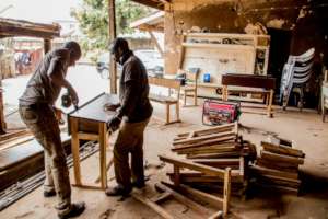 Works continues at the workshop in Jos.