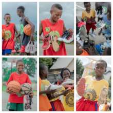 Just a collection of smiling kids.