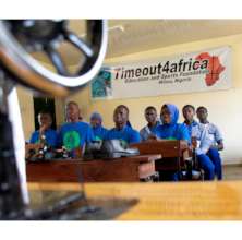 The class ready for instructions.