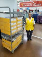 Over 500 note books and school supplies for event