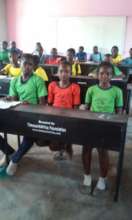 Student seated in class