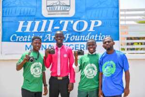 Our photographer ready to complete.