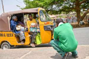 Action, during the competition.