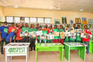 A group photo with all the competitors.