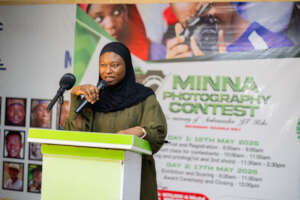 Program coordinator talking to participants