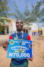 1st place winner at the photography contest.