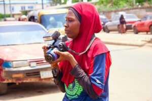 One of our girls in action.