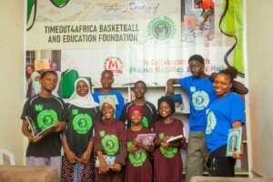 Our kids enjoying their Timeout4Africa T shirts.
