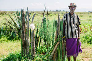 A beneficiary of Sadhana Forest Kenya