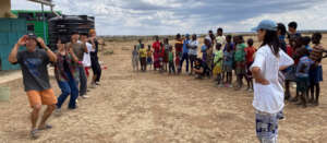 Students sharing a dance