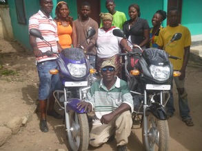 Our new motorbikes help us reach remote regions