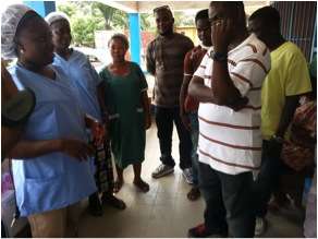 Reviewing supply usage with clinic nurses