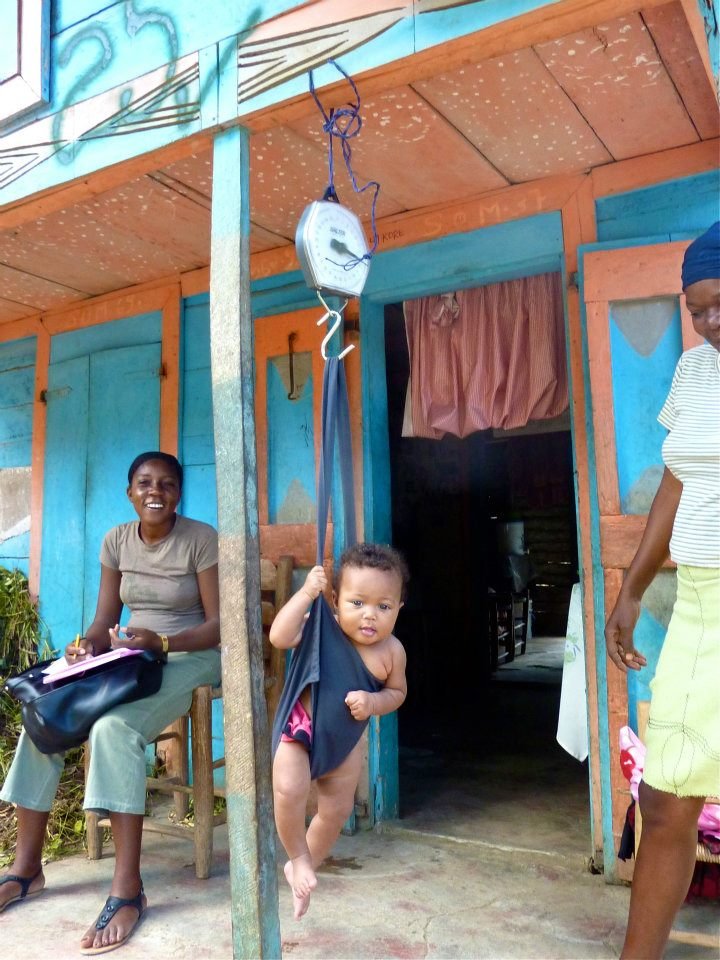 Weighing babies