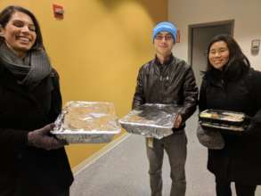 Our volunteers rescuing leftovers