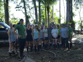 Students ready for mangrove reforestation
