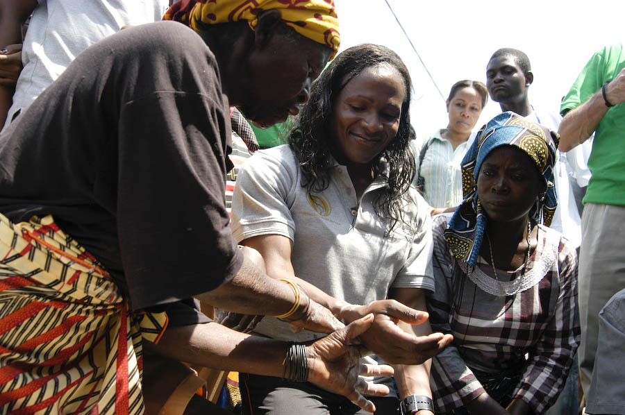Maria and traditional leader inaugurate the office